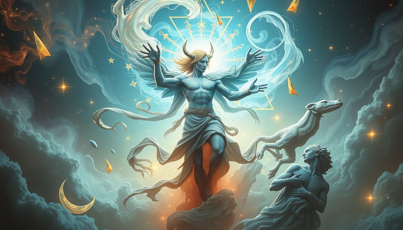 Ein sich verwandelnder Recke symbolisiert innere Kraft und Veränderung.