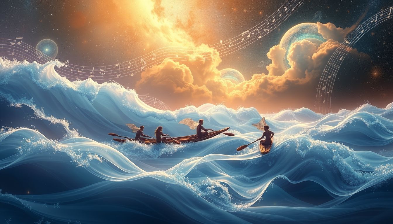 Träume vom Rudern und Singen symbolisieren Harmonie und innere Balance.