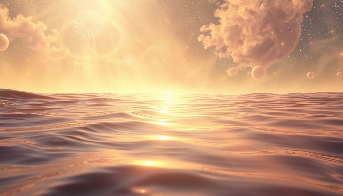 Träumen von Sonnenstrahlen auf Wasser symbolisiert emotionale Klarheit.
