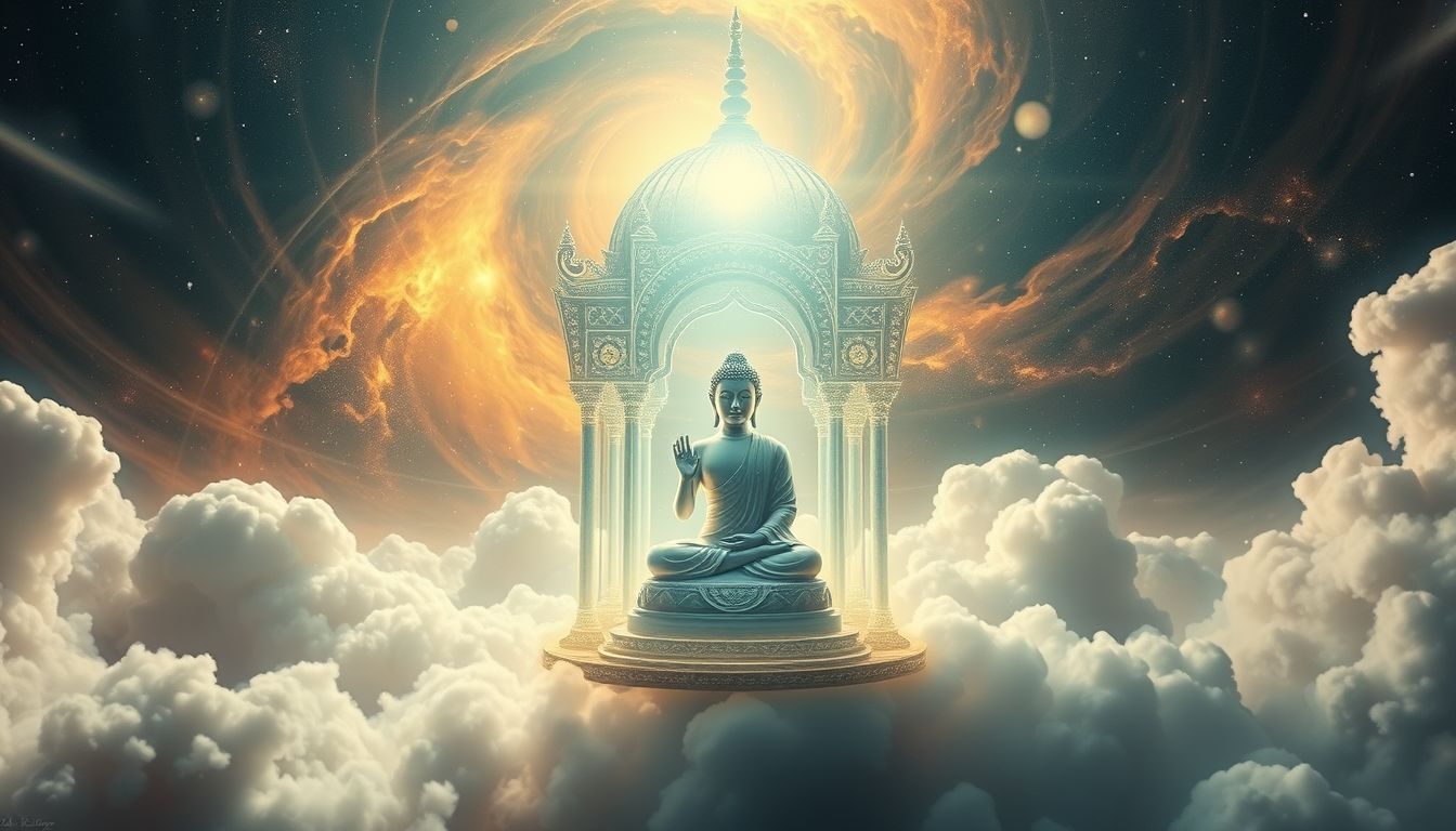 Den siebten Buddha im Tempel zu sehen symbolisiert spirituelle Erleuchtung.