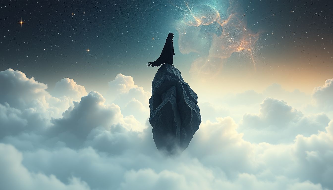 Jemanden auf einem Rabenstein sehen symbolisiert Weisheit und Warnung.