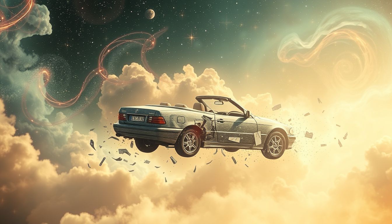 Ein Cabriolet-Unfall im Traum symbolisiert Kontrollverlust im Leben.