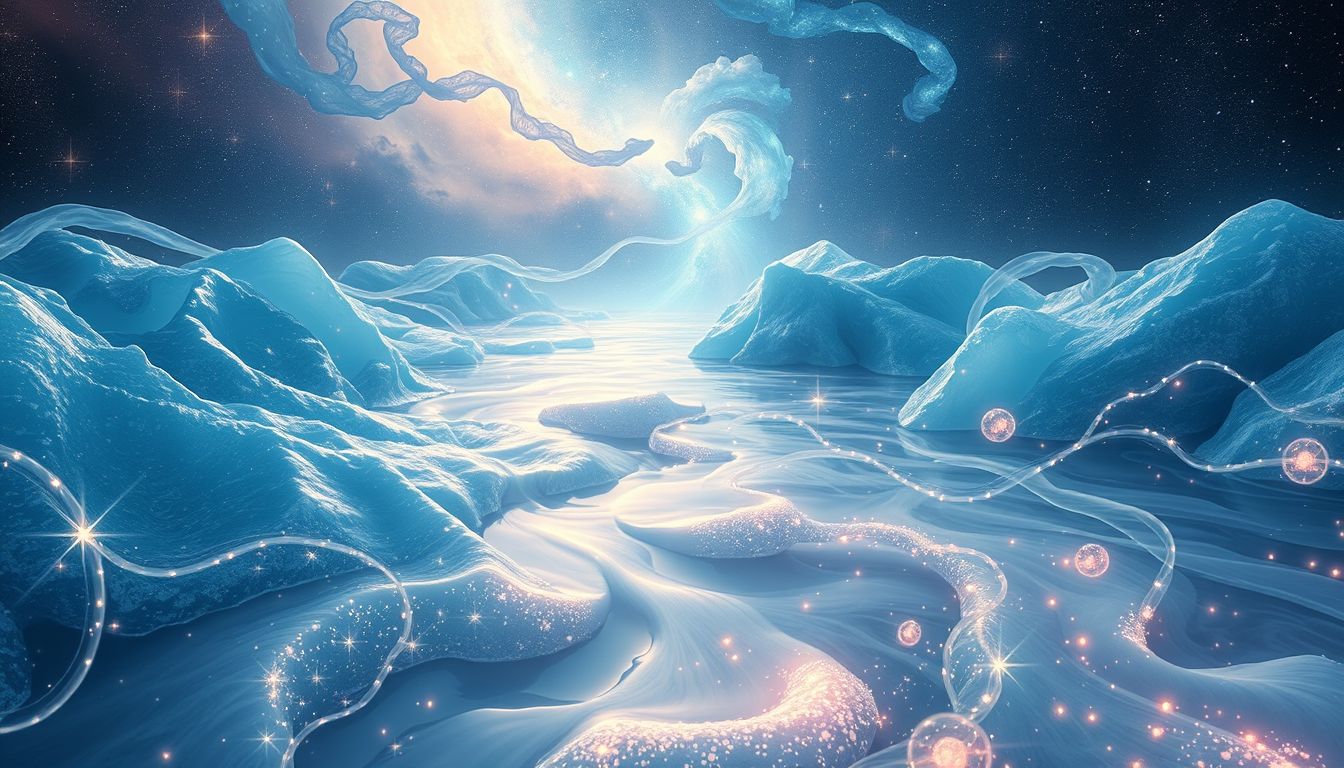 Das Auftauen gefrorener Flüsse symbolisiert emotionale Befreiung und Heilung.