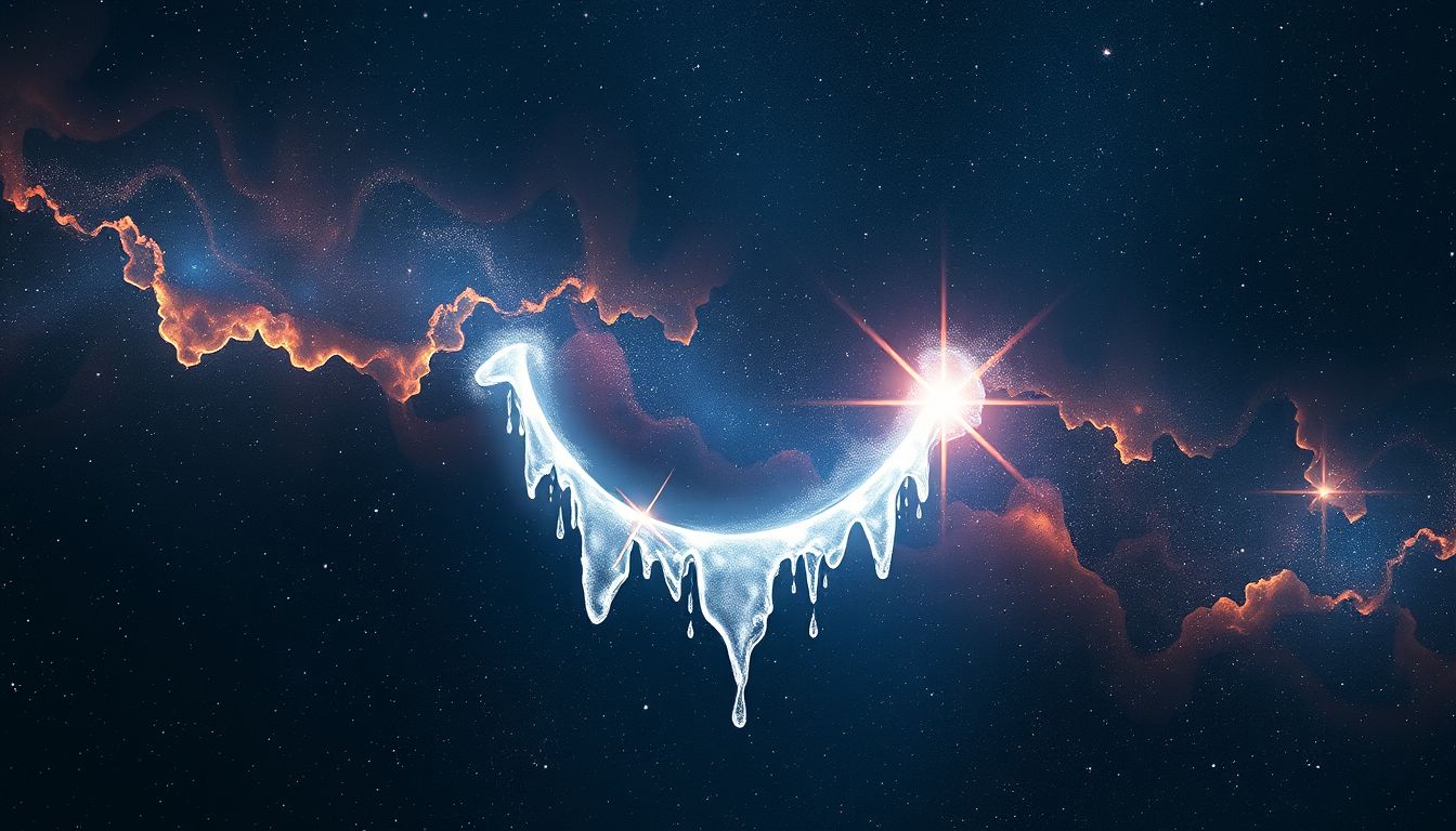 Ein gefrorenes Lächeln symbolisiert blockierte Freude und innere Kälte.