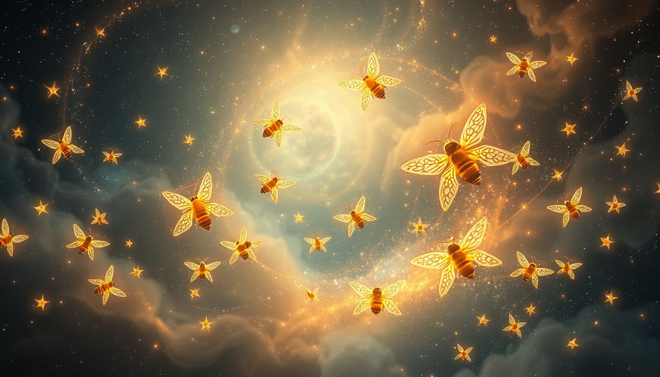 Bienenschwärme symbolisieren in Mythen oft Gemeinschaft und Transformation.
