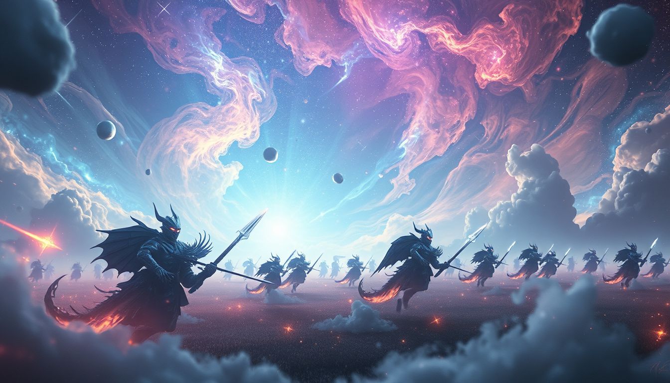Dragoner in Schlacht symbolisieren Mut und bevorstehende Herausforderungen im Traum.