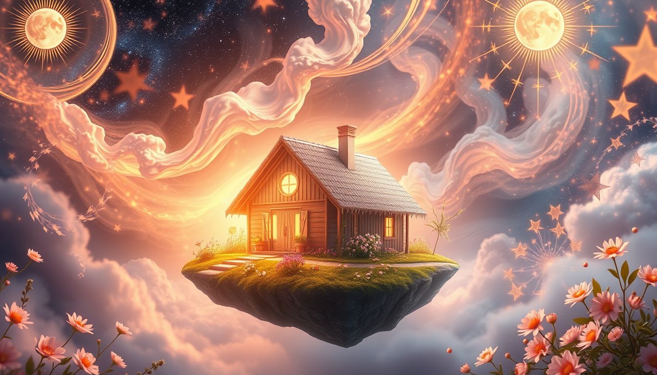 Ein Landhaus im Sommer symbolisiert Lebensfreude und innere Ruhe.