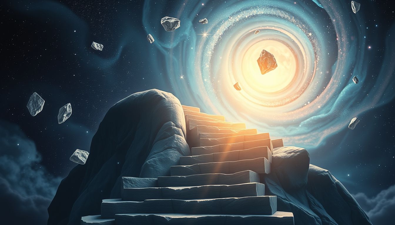 Eine Steintreppe symbolisiert im Traum Beständigkeit und innere Stärke.