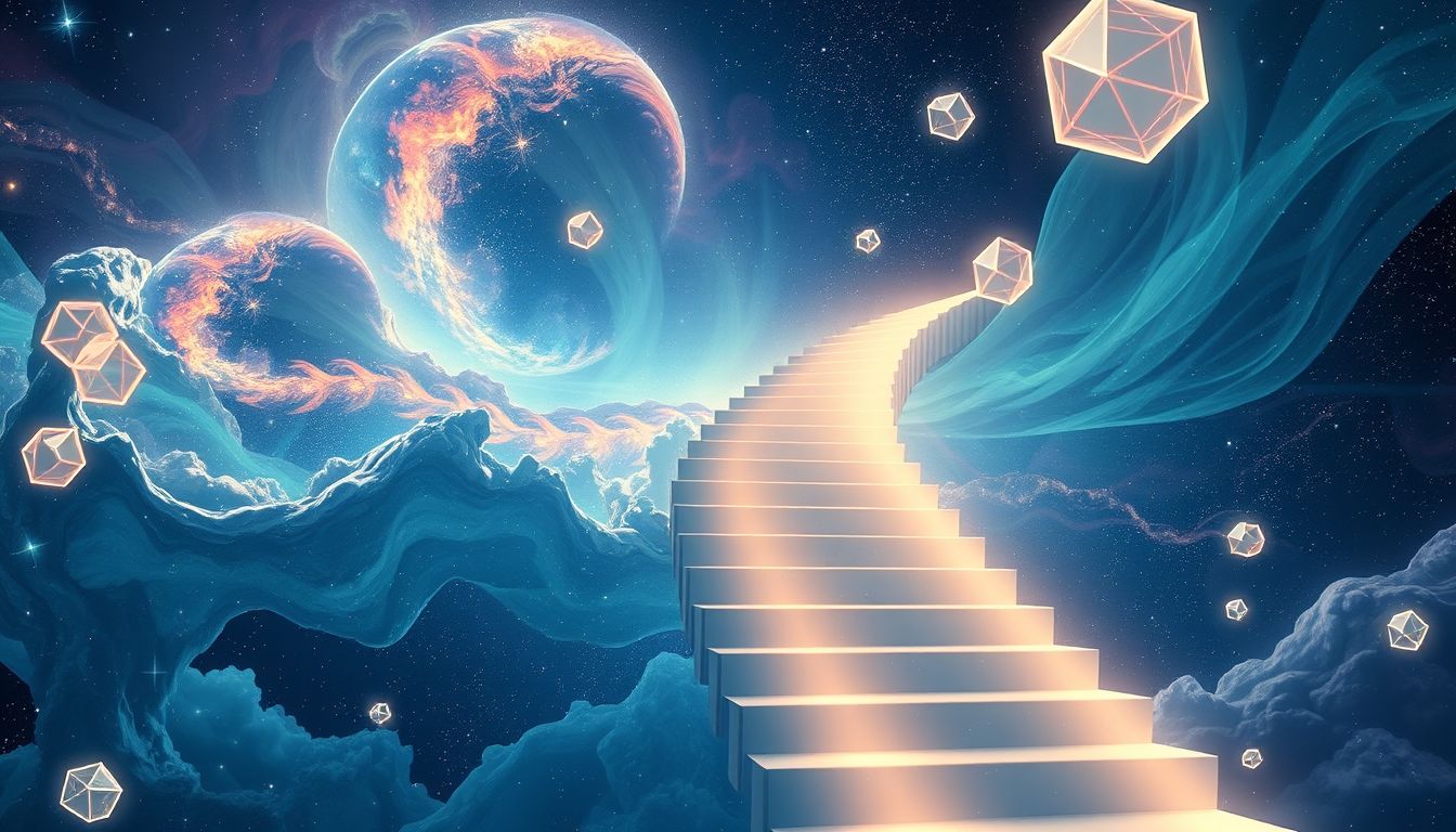 Eine Treppe hinauflaufen symbolisiert Ehrgeiz und stetigen Fortschritt.