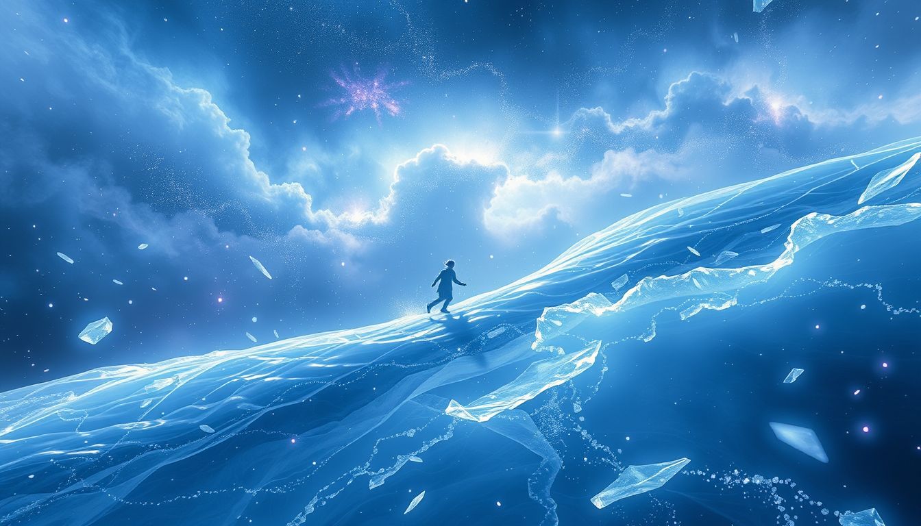 Gleiten auf Eis symbolisiert oft Angst vor Kontrollverlust und Unsicherheit.