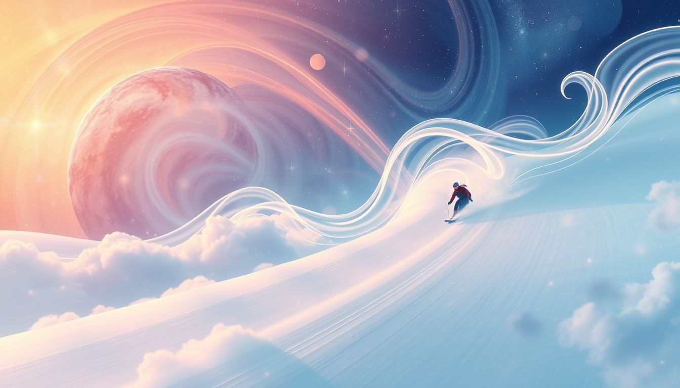 Das Gleiten mit Ski symbolisiert Mut, Freiheit und innere Balance.