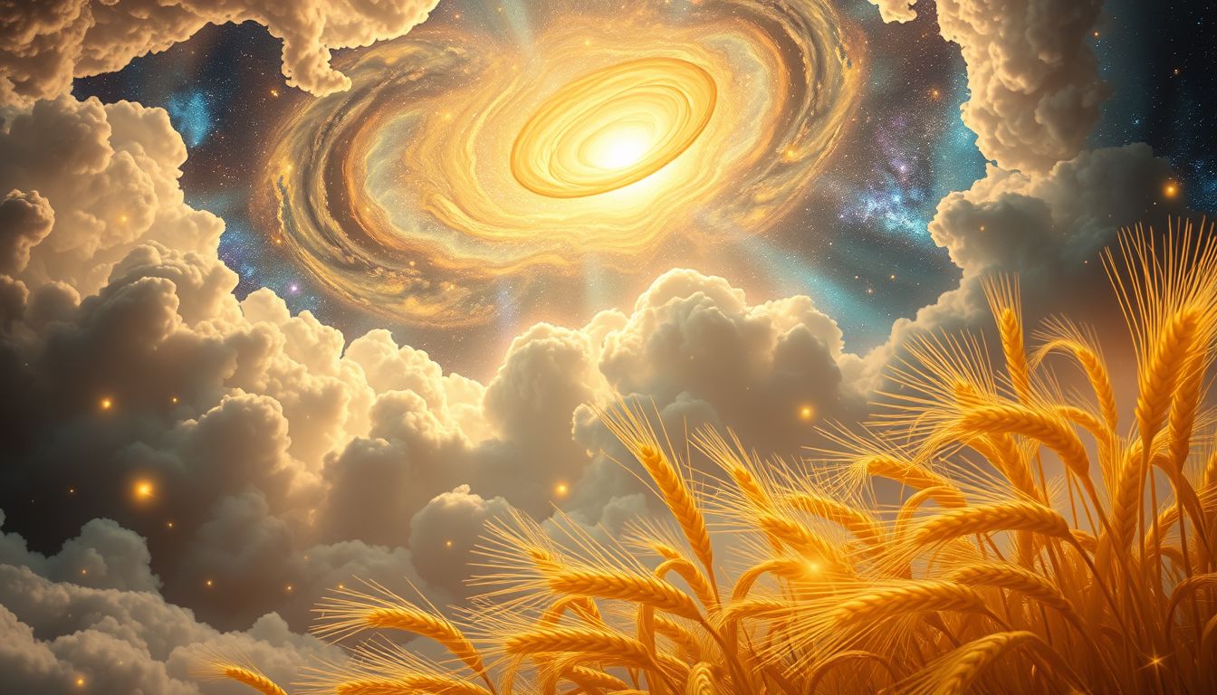 Goldene Kornähren symbolisieren Fülle, Erfolg und inneren Frieden.