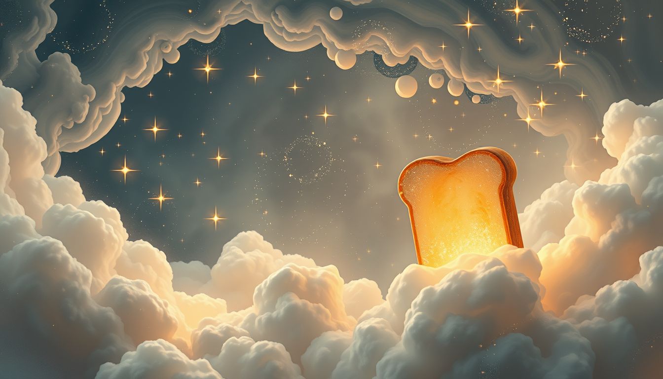 Das Knuspern von Toast symbolisiert gemütliche Alltagsrituale und Sicherheit.