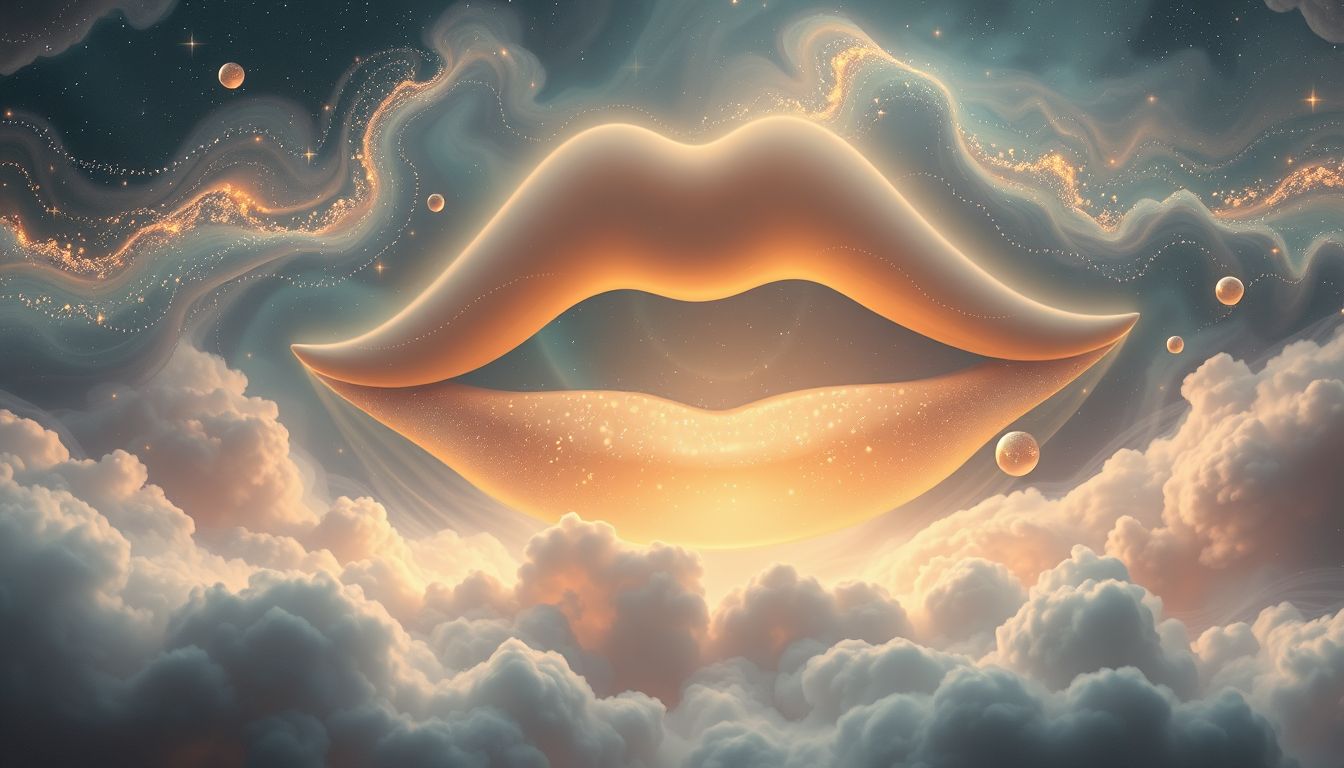 Lippenschnalzen im Traum symbolisiert oft innere Selbstberuhigung und Kontrolle.