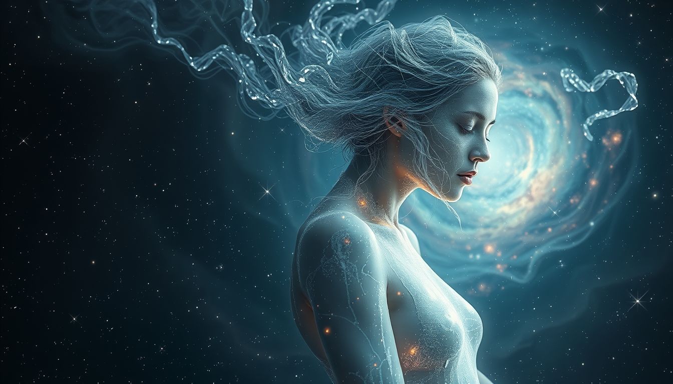 Quecksilber auf der Haut symbolisiert Verletzlichkeit und emotionale Sensibilität.