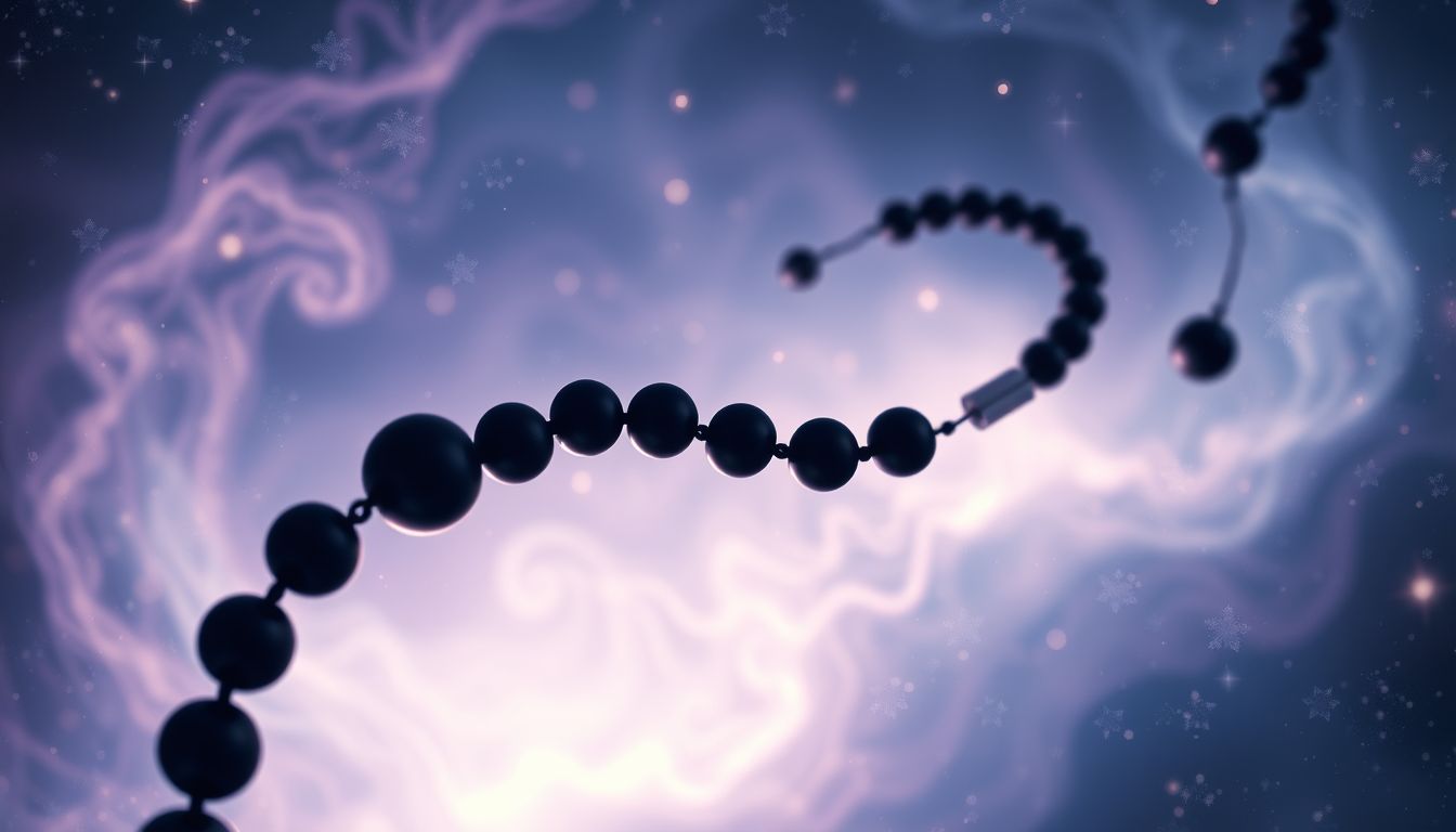 Schwarze Rosenkranzkörner symbolisieren oft Schutz vor negativen Energien.