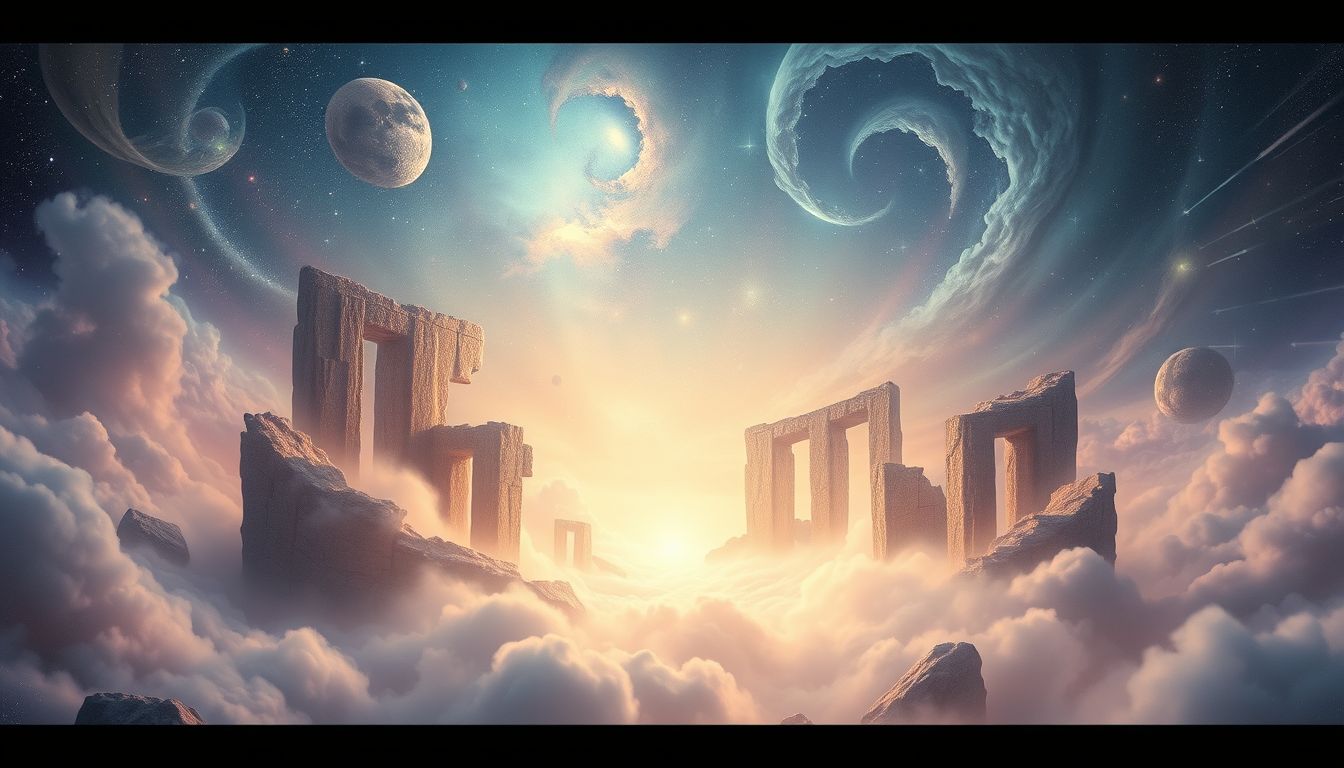 Ruinen symbolisieren das Ende alter Strukturen und neuen Anfang.