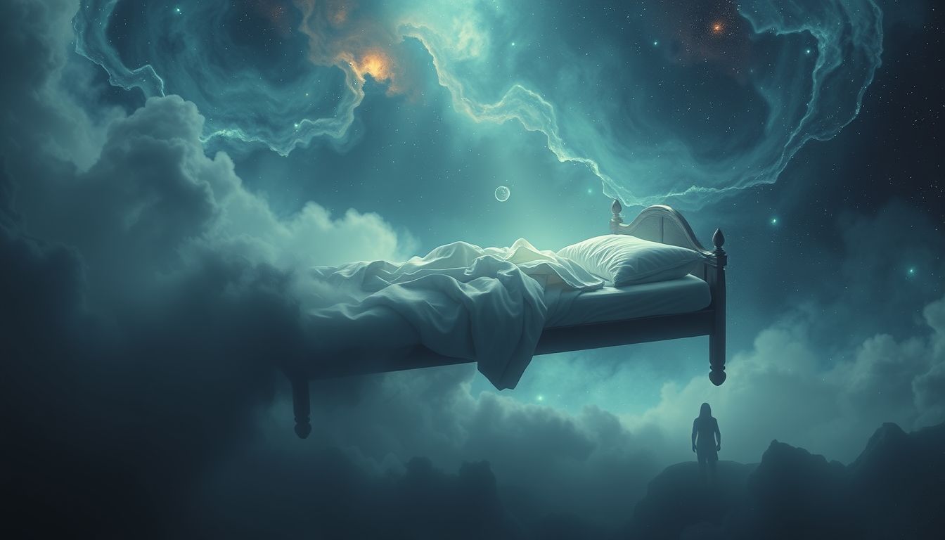 Schlummern in unbekanntem Bett symbolisiert innere Unsicherheit und Angst.