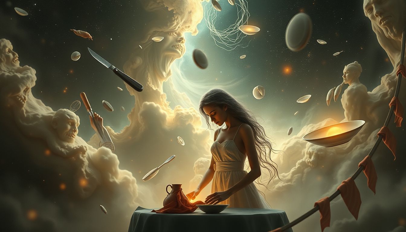 Ein verletzter Restaurateur symbolisiert Herausforderungen im beruflichen Neuanfang.