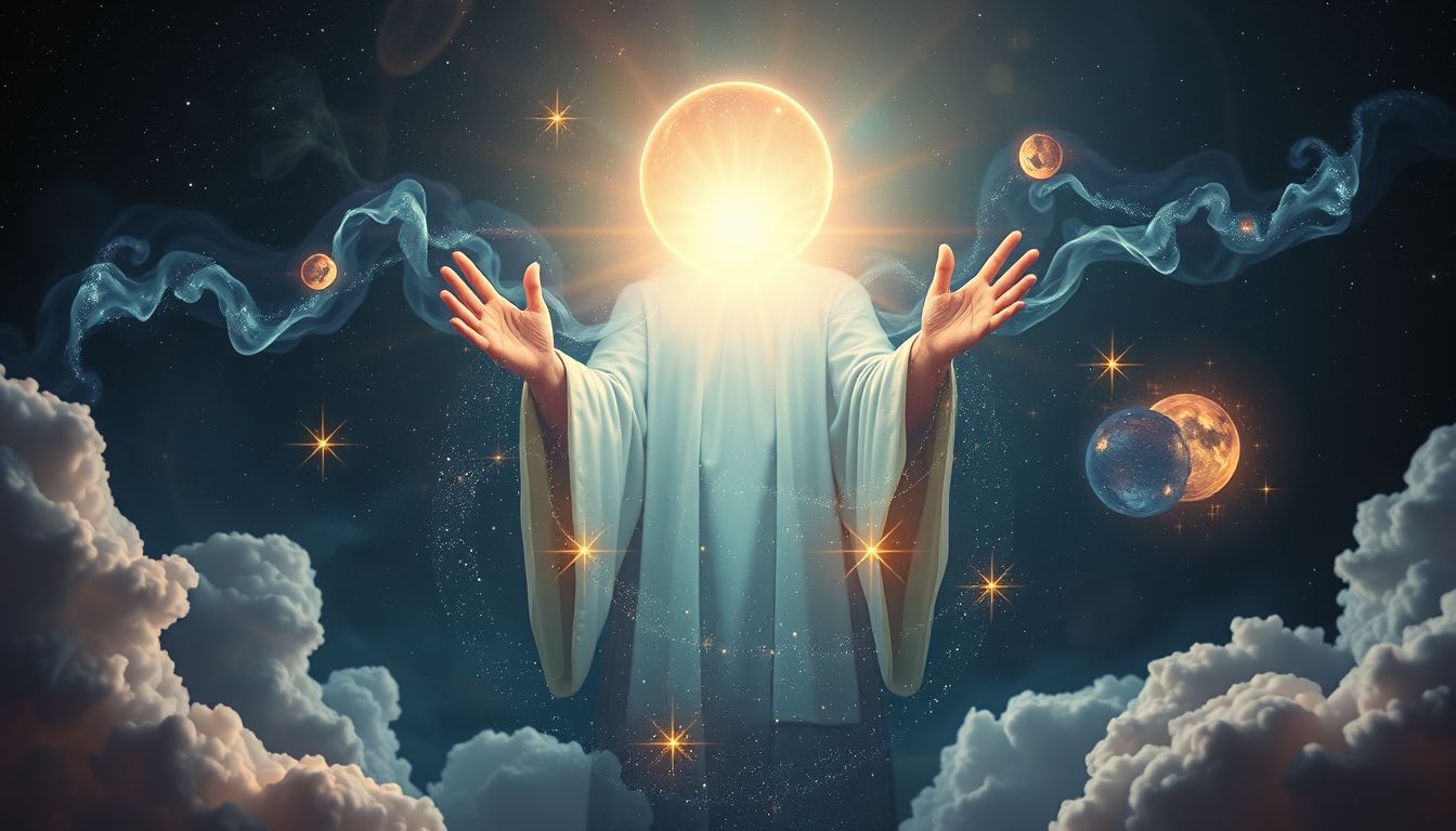 Einen Religionsgründer verteidigen symbolisiert inneren Glaubenskampf und Überzeugung.