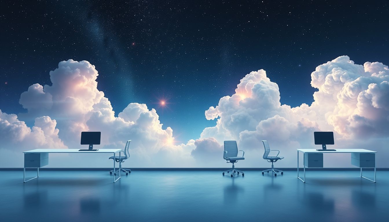 Ein leeres Büro symbolisiert oft berufliche Unsicherheit und Stillstand.