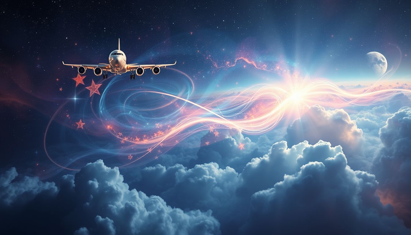 Traum 15 deutet auf innere Konflikte während Reisen im Flugzeug hin.