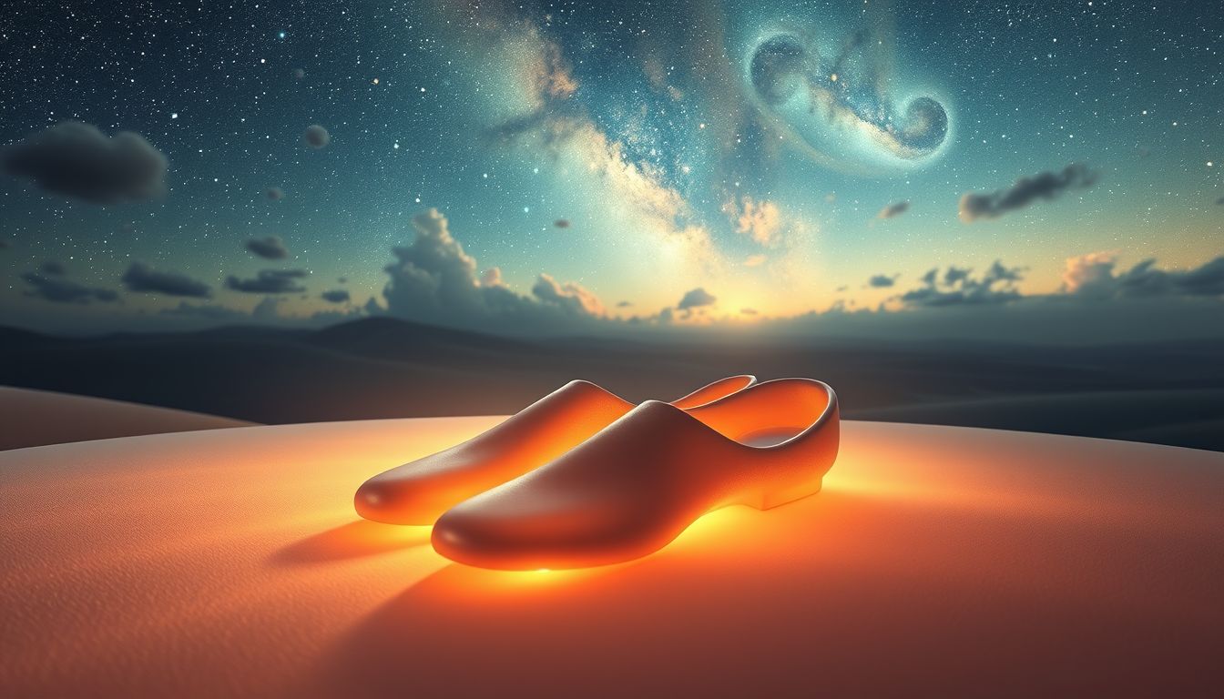 Einlegesohlen im Freien symbolisieren unerwartete Unterstützung im Leben.