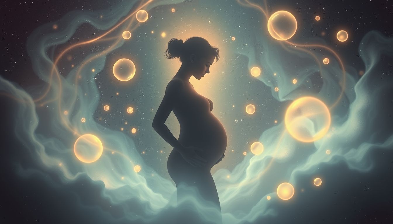 Eine andere schwangere Frau symbolisiert neue Chancen und Veränderungen.