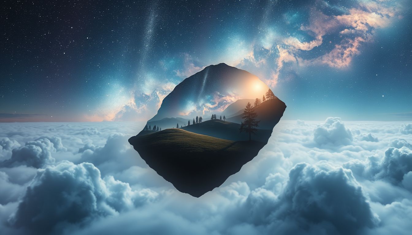 Ein Landschaftsfoto im Traum symbolisiert Sehnsucht nach Freiheit.