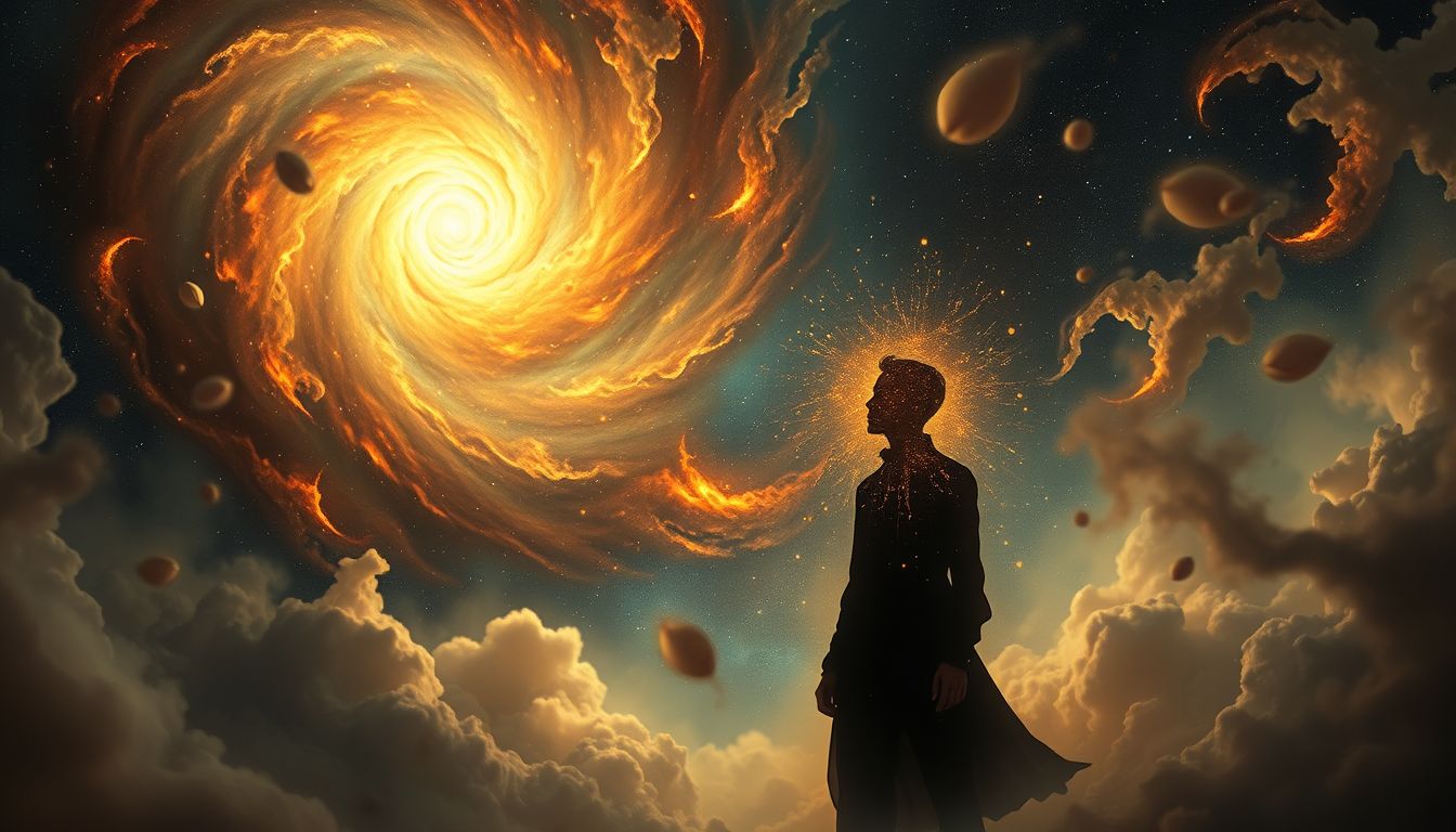 Der Schatten im Jenseits symbolisiert verborgene innere Ängste und Konflikte.