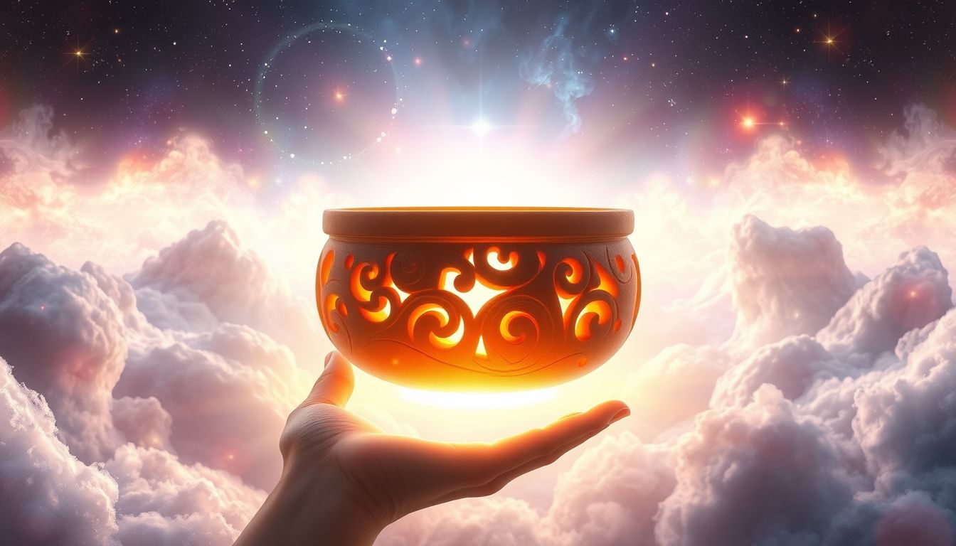 Ein Holzgefäß verschenken symbolisiert Schutz und Wertschätzung im Traum.