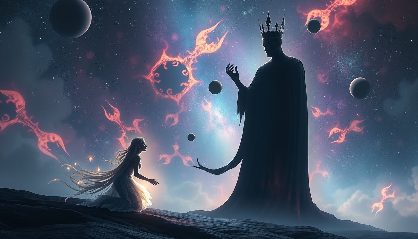 Ein Page, der einem bösen König dient, symbolisiert innere Konflikte.