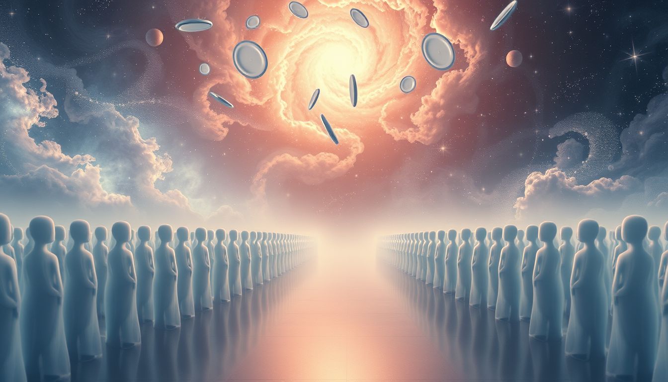Das Anstehen symbolisiert Geduld und soziale Anpassung im Traum.