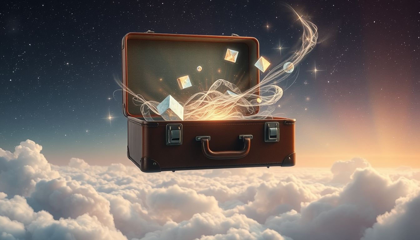 Das Auspacken alter Koffer symbolisiert oft vergessene Erinnerungen.