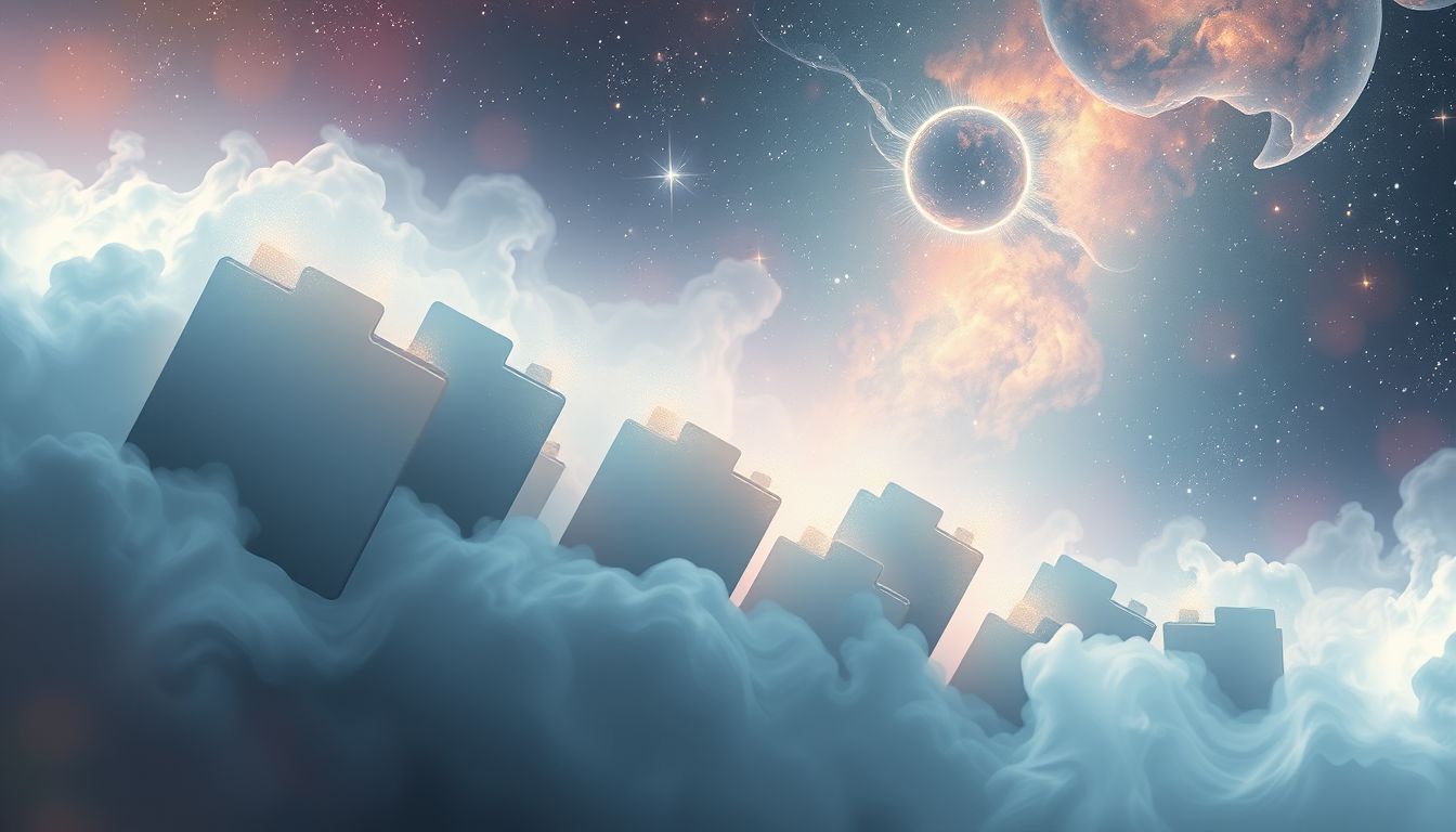 Ein verschwundener Registrator symbolisiert verlorene Kontrolle im Leben.