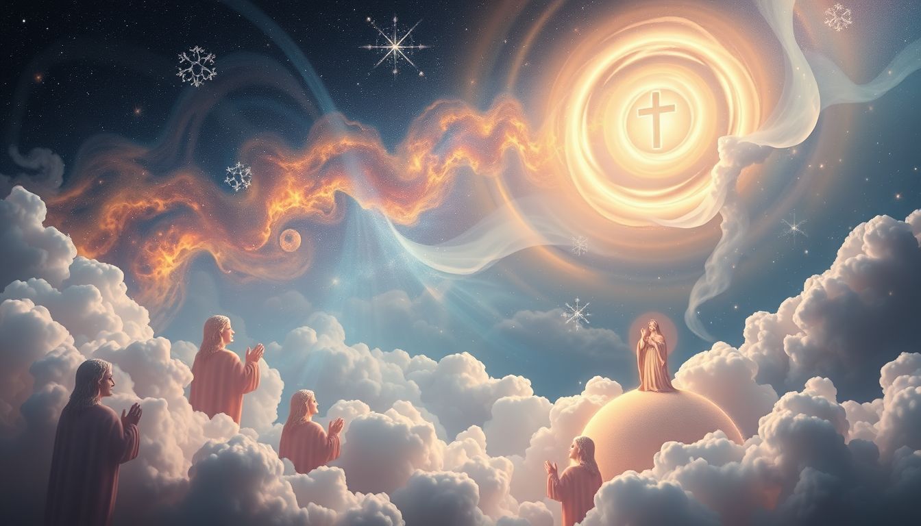 Traum 30 symbolisiert Glauben und spirituelle Führung durch religiöse Figuren.