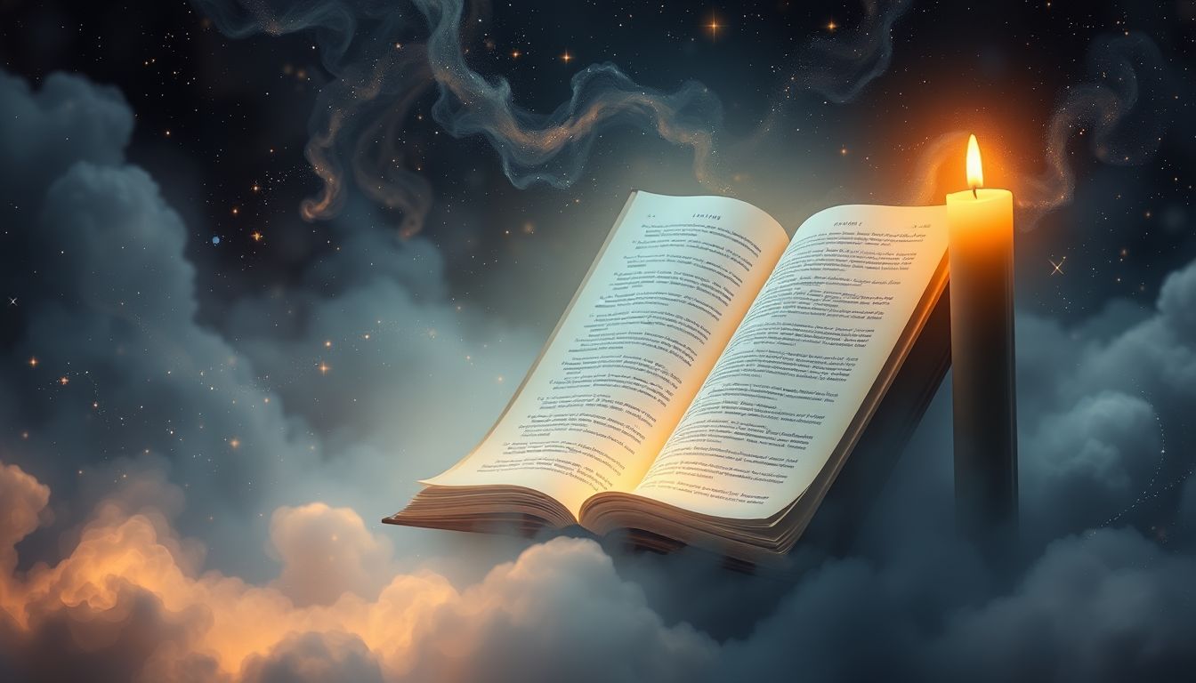 Im Traum Chroniken im Kerzenlicht lesen symbolisiert innere Weisheit.