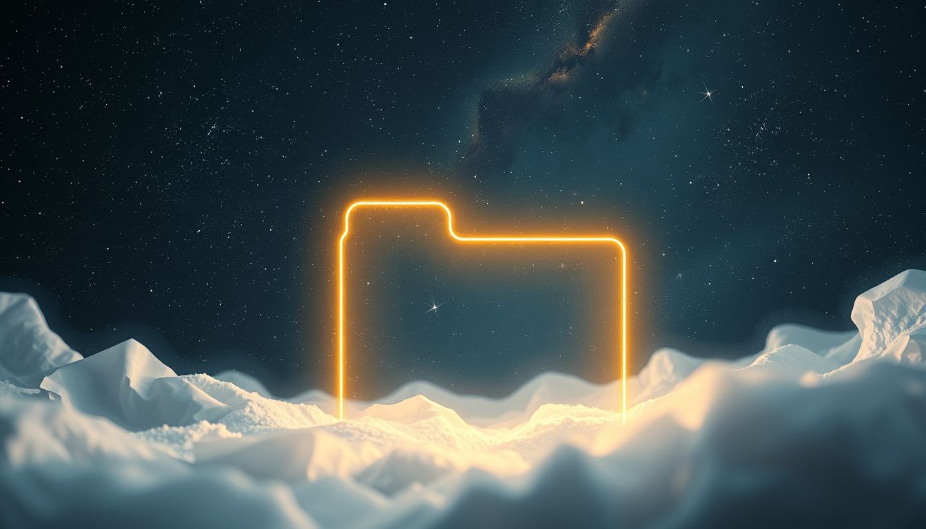 Ein leerer Ordner im Traum symbolisiert ungenutztes Potential.