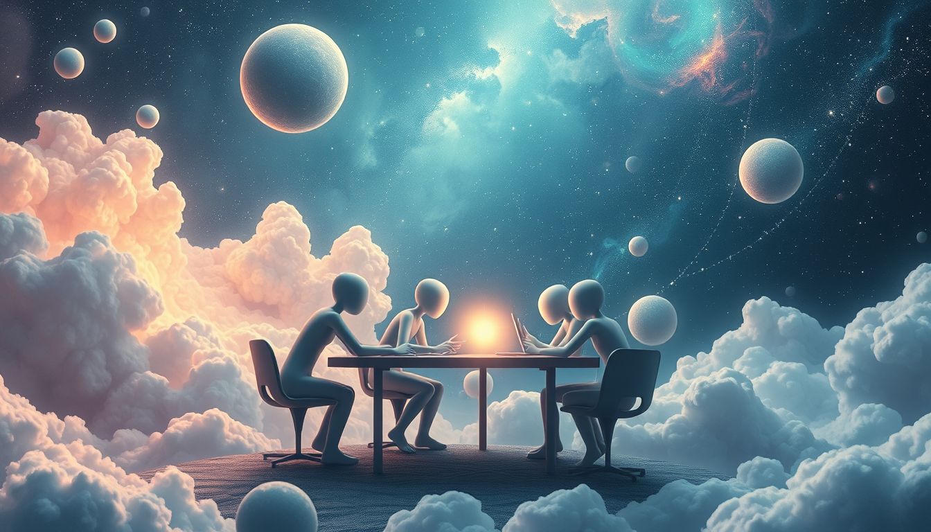 Der Traum von Arbeit mit Aliens symbolisiert kreative Zusammenarbeit und ungewöhnliche Chancen.