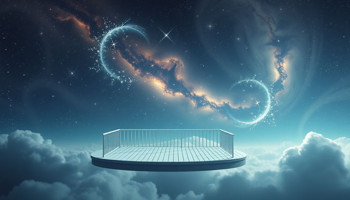 Eine leere Veranda symbolisiert oft Ruhe und innere Klarheit.