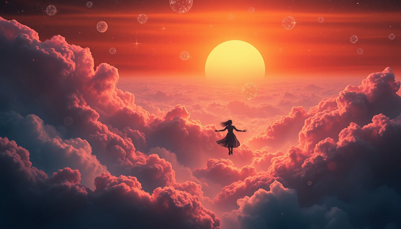 Das Fliehen vor Abendrot symbolisiert Sehnsucht nach Neuanfang.