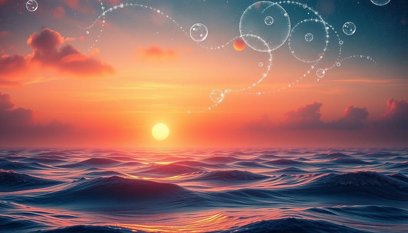 Ein Abendrot über dem Meer symbolisiert Hoffnung und Neuanfang.