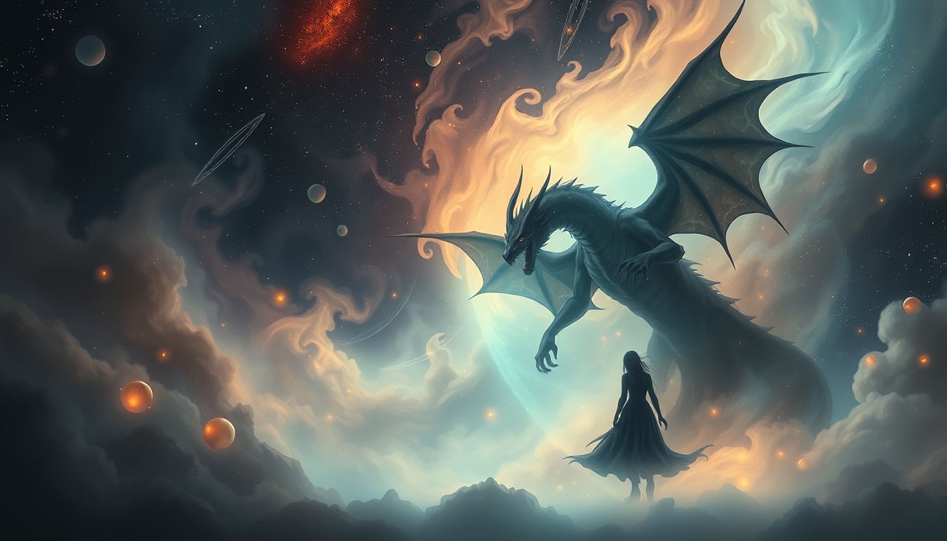 Von einem Dragoner angegriffen zu werden symbolisiert plötzliche Herausforderungen im Leben.