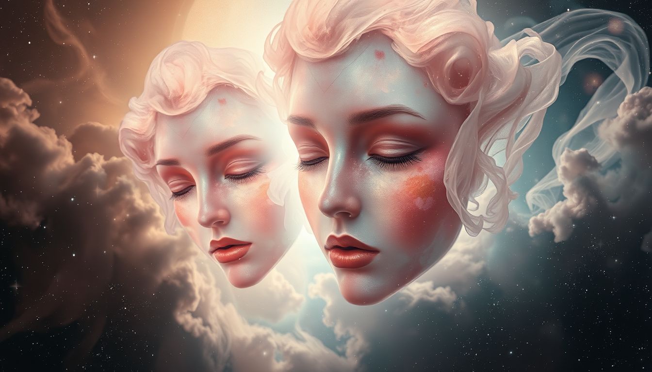 Fleckiges Make-up im Traum symbolisiert verborgene Unsicherheiten und Angst.