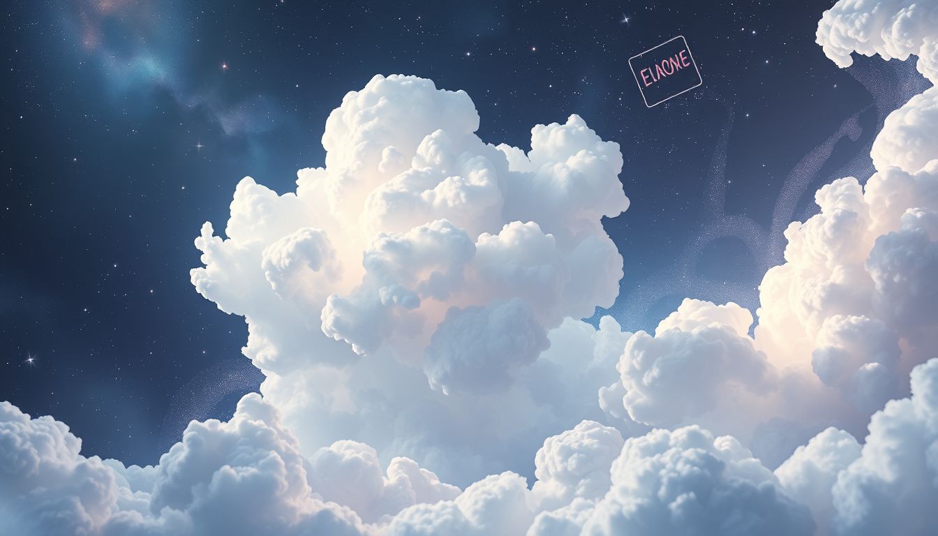Wolken symbolisieren im Traum oft emotionale Unklarheit und Zweifel.