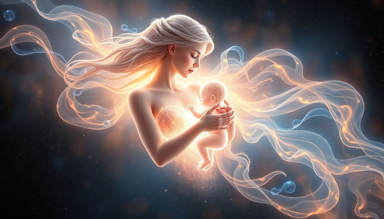 Der Traum symbolisiert Schutz und Neubeginn durch mütterliche Fürsorge.