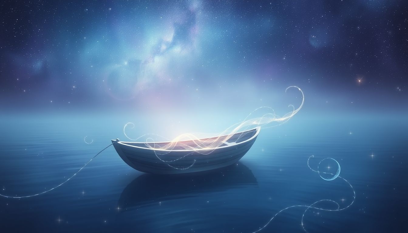 Langsames Bootfahren im Traum symbolisiert emotionale Ruhe und Ausgeglichenheit.