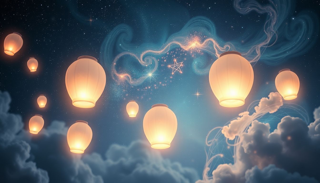 Die 13 Lampions symbolisieren das Licht des verborgenen Selbst.