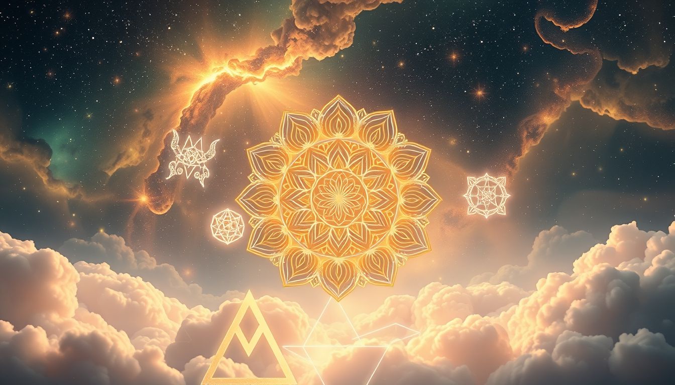 Der 13. Traum symbolisiert innere Harmonie durch Mandala-Zeichnen.