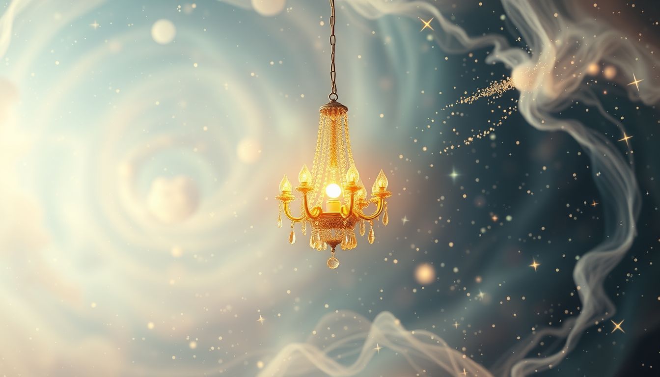 Ein Miniatur-Kronleuchter symbolisiert feine Stimmung und Detailfreude.